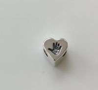 Hand or Footprint heart bead