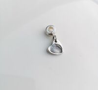 Foundry cast classic heart fingerprint charm