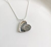 Fingerprint heart pendant