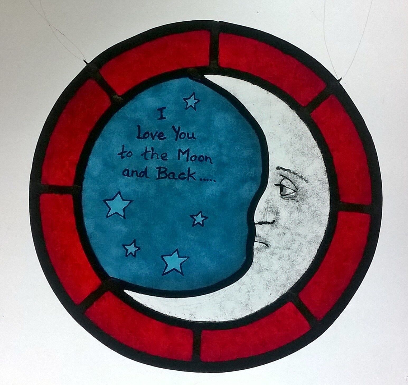 Moon panel with quote