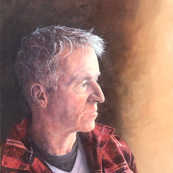 Waiting for Margaret - oil on board