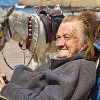 Donky Ride Woman - Whitby