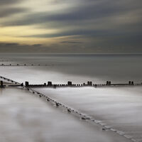 Groynes at Sunset - Barry Welch