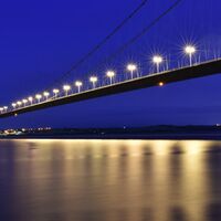 Humber Bridge by Night Kathleen Newsam (2nd Place)