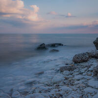 Group B - Commended - Evening Light at Flamborough Bay - Susan Giblett