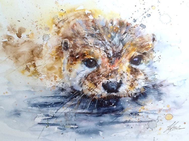 Otter painting