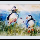 " A place for us " RESERVED Puffins