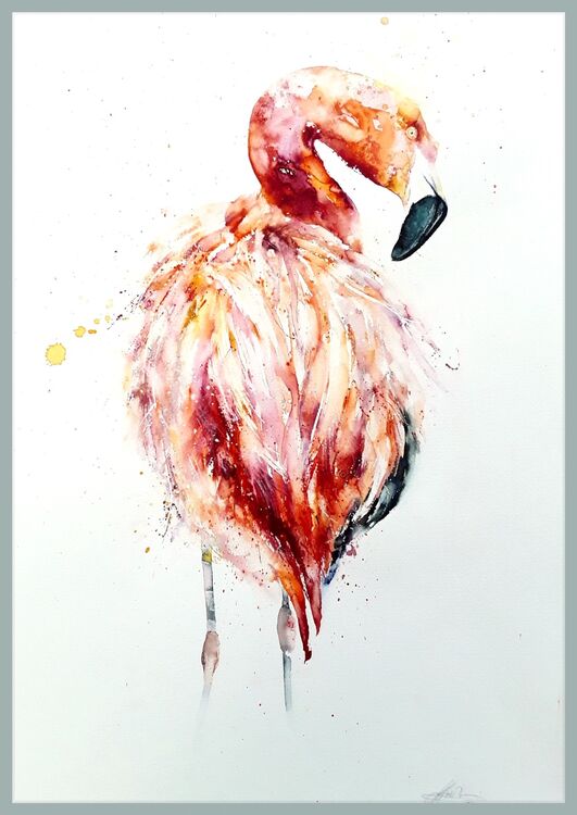 Pink flamingo
