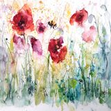 ' Poppy garden ' £160 Bee poppy