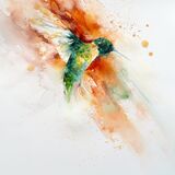 ' Catching the light ' £155 Hummingbird