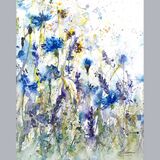 ' Cornflower garden ' £135 SOLD Bee