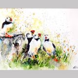 ' Reunited ' £150 SOLD Puffins
