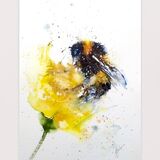 " Buzzy bee " Bee painting