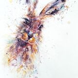 Recently SOLD hare painting Hare