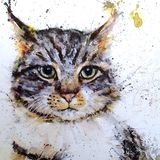 Cat commission painting Cat painting