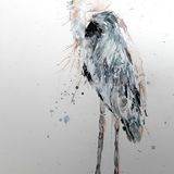 Heron bird painting