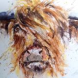 Highland cow painting original