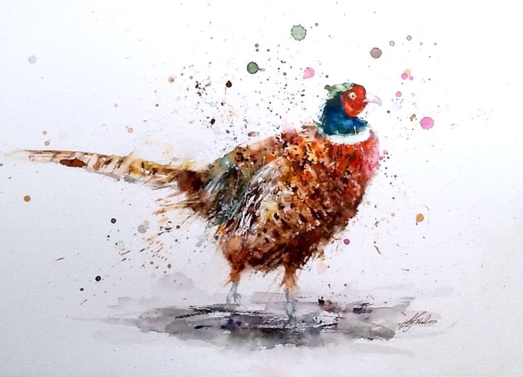 Pheasant painting