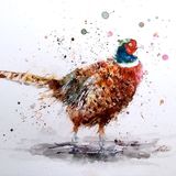 " What rain ? " Pheasant painting