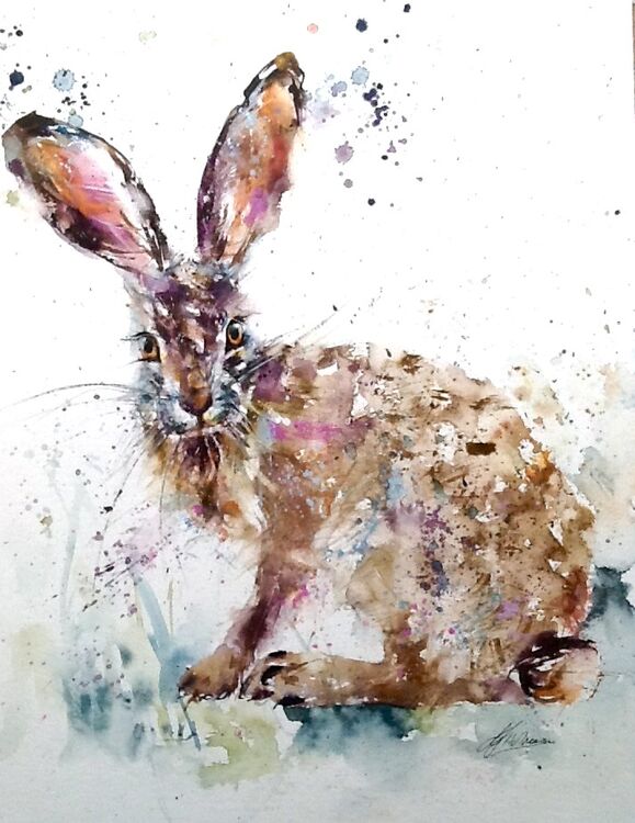 Hare painting