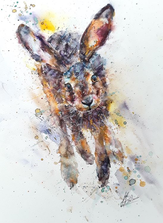 Hare painting