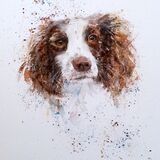 Little meg with the gorgeous ears Dog painting