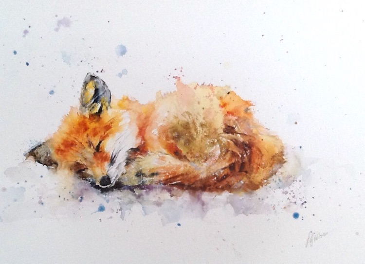 Fox painting