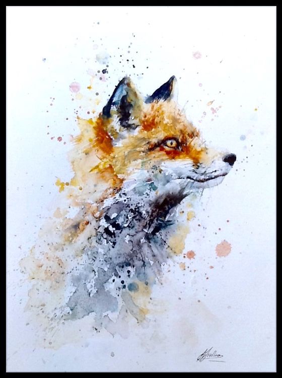 Big world fox painting