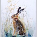 " Beautiful friend " £165 SOLD Badger painting