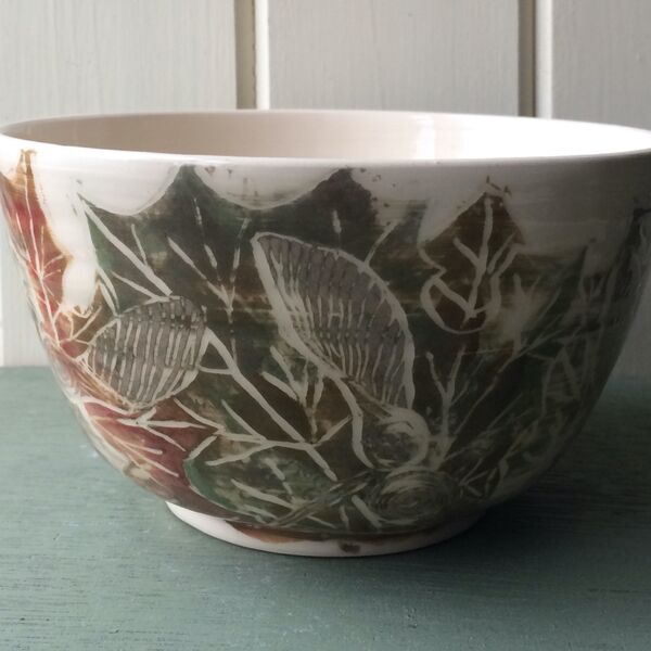 Deep Autumn Sycamore Bowl - Sold