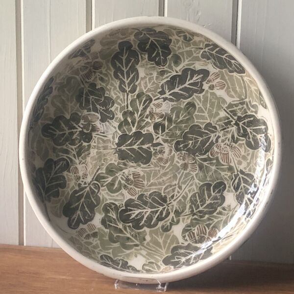 Oak Leaves & Acorns Dish