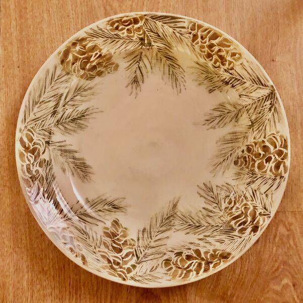 Pine Needle & Cone Dish