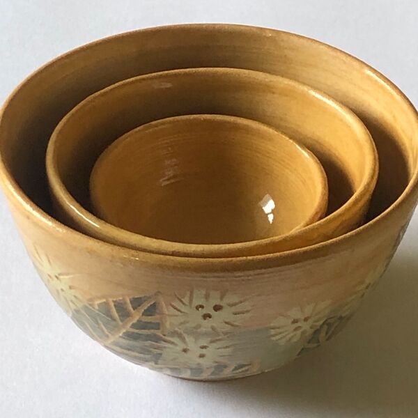 Three Small Bay Bowls