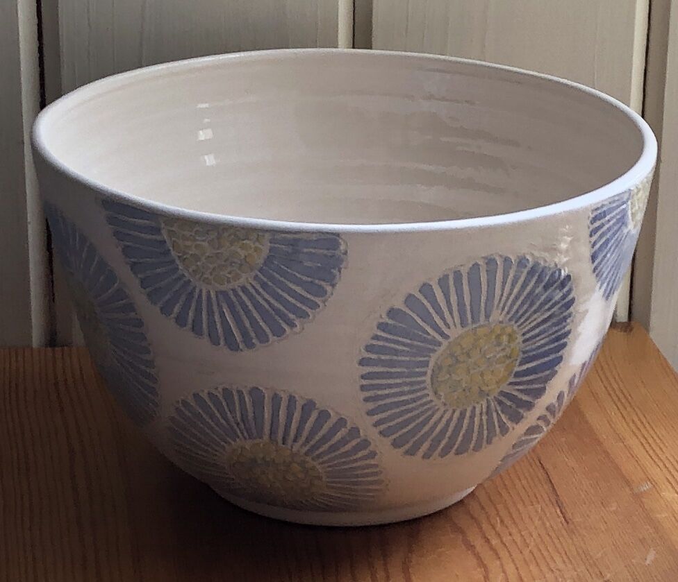 Blue Daisy Bowl