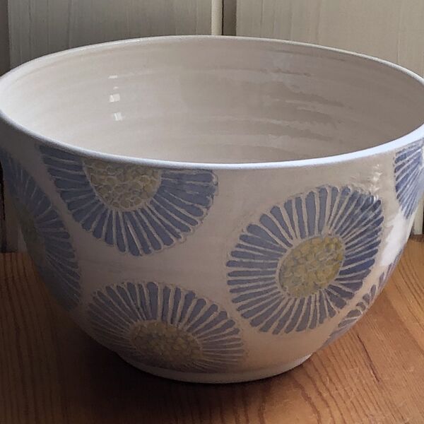 Blue Daisy Bowl