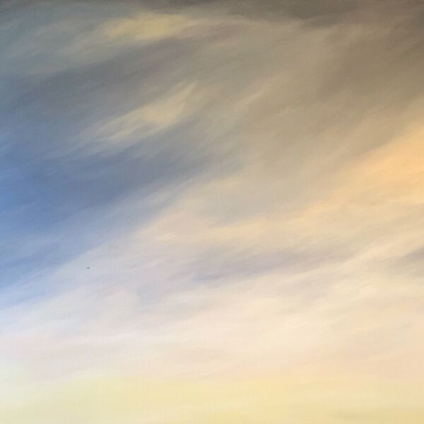 'A Brighter Day Ahead' 1m x 1.5m canvas painted in acrylic