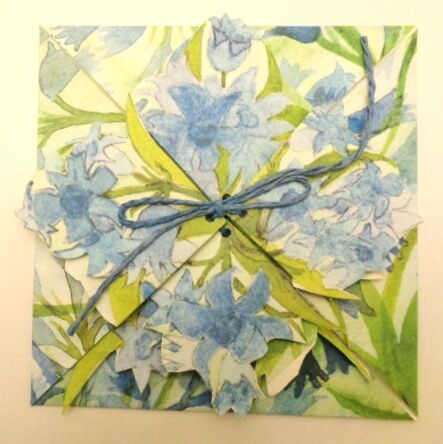 Bluebells Origami Folding Card