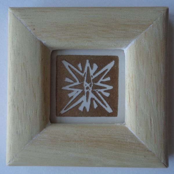 Framed Linocut