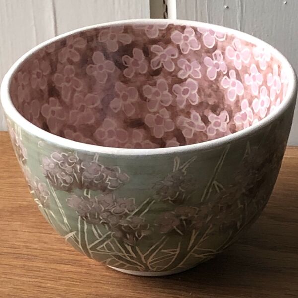 Small Verbena Bowl inspired by the herbaceous plant.