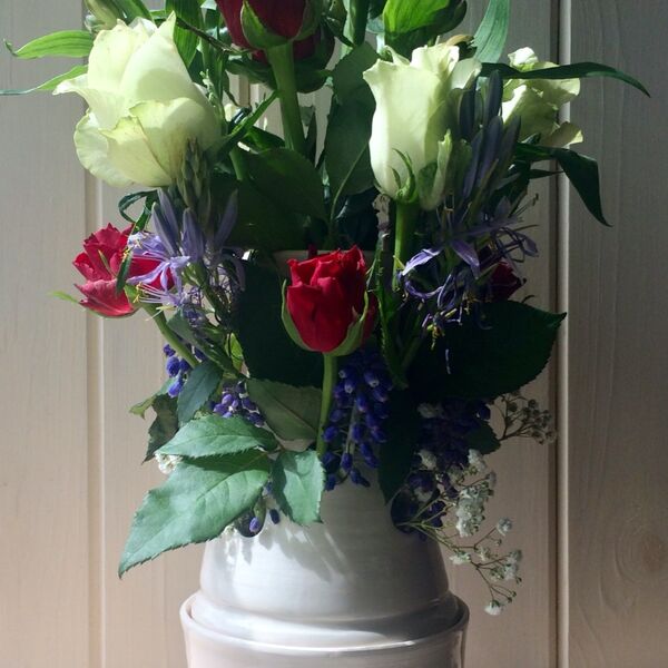 2 Section Funnel Vase