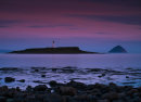 Pladda at sunset