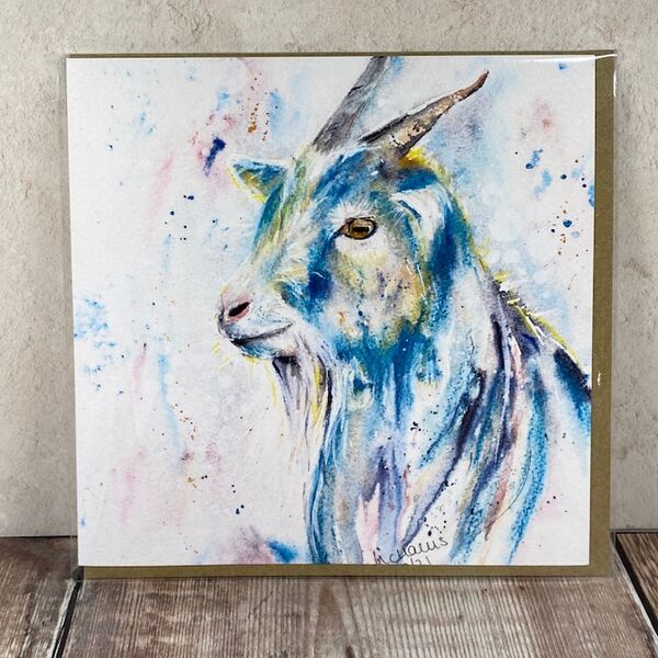 Dreamy Goat 6 x 6 Card