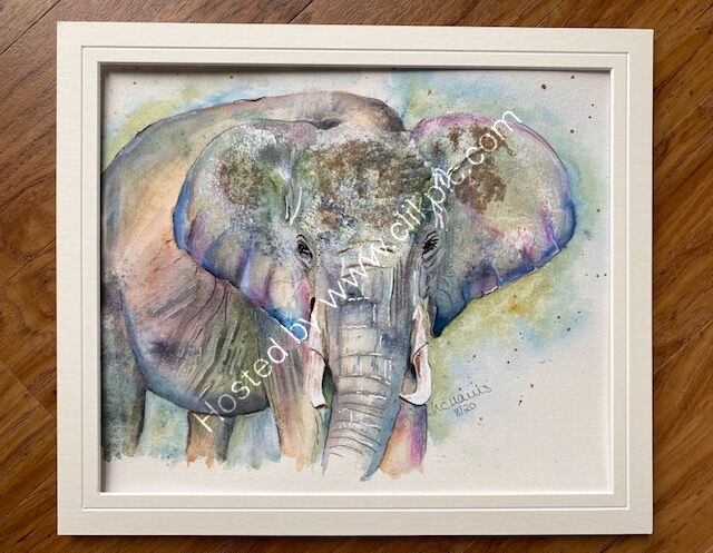 Elephant in Mixed Media