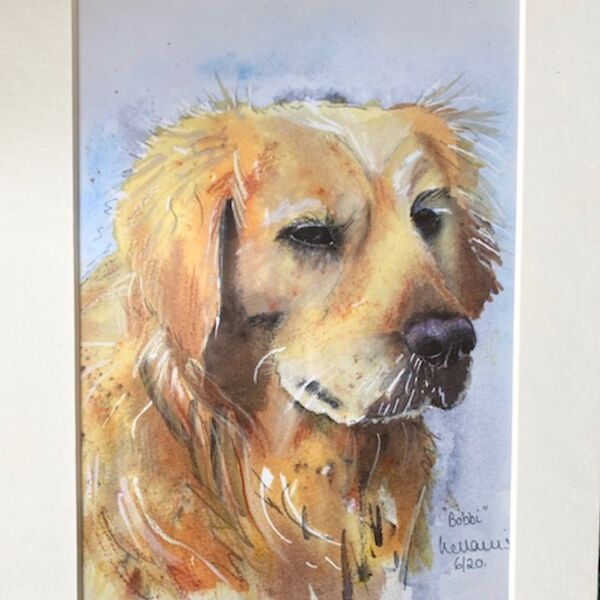 Golden Retriever 8" x 10" print