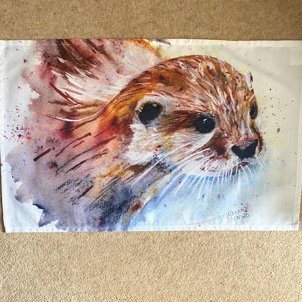 Otterly Amazing tea towel