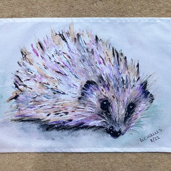 Prickles tea towel