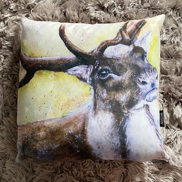 Sleigh Time 45cm �Square Cushion