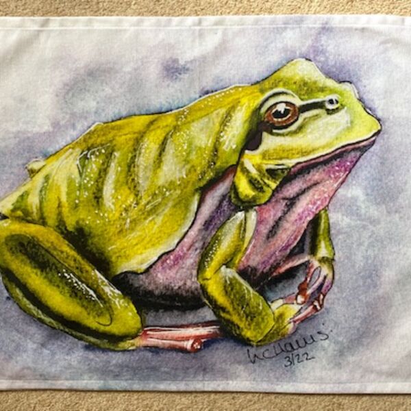 U-frog-getable tea towel