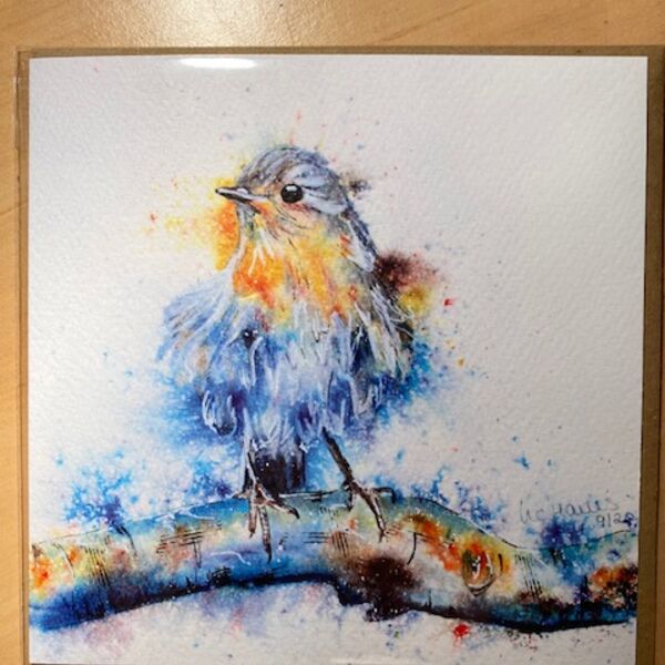 Robin 6 x 6 card
