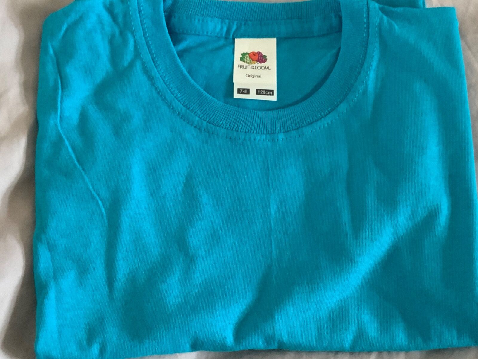 Azure blue t-shirt 7/8